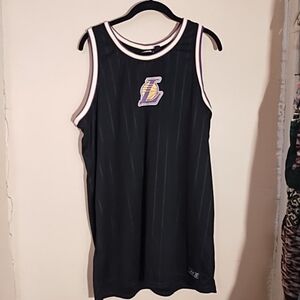 NBA women's Black Los Angeles Lakers Sleeveless Dress Size Large